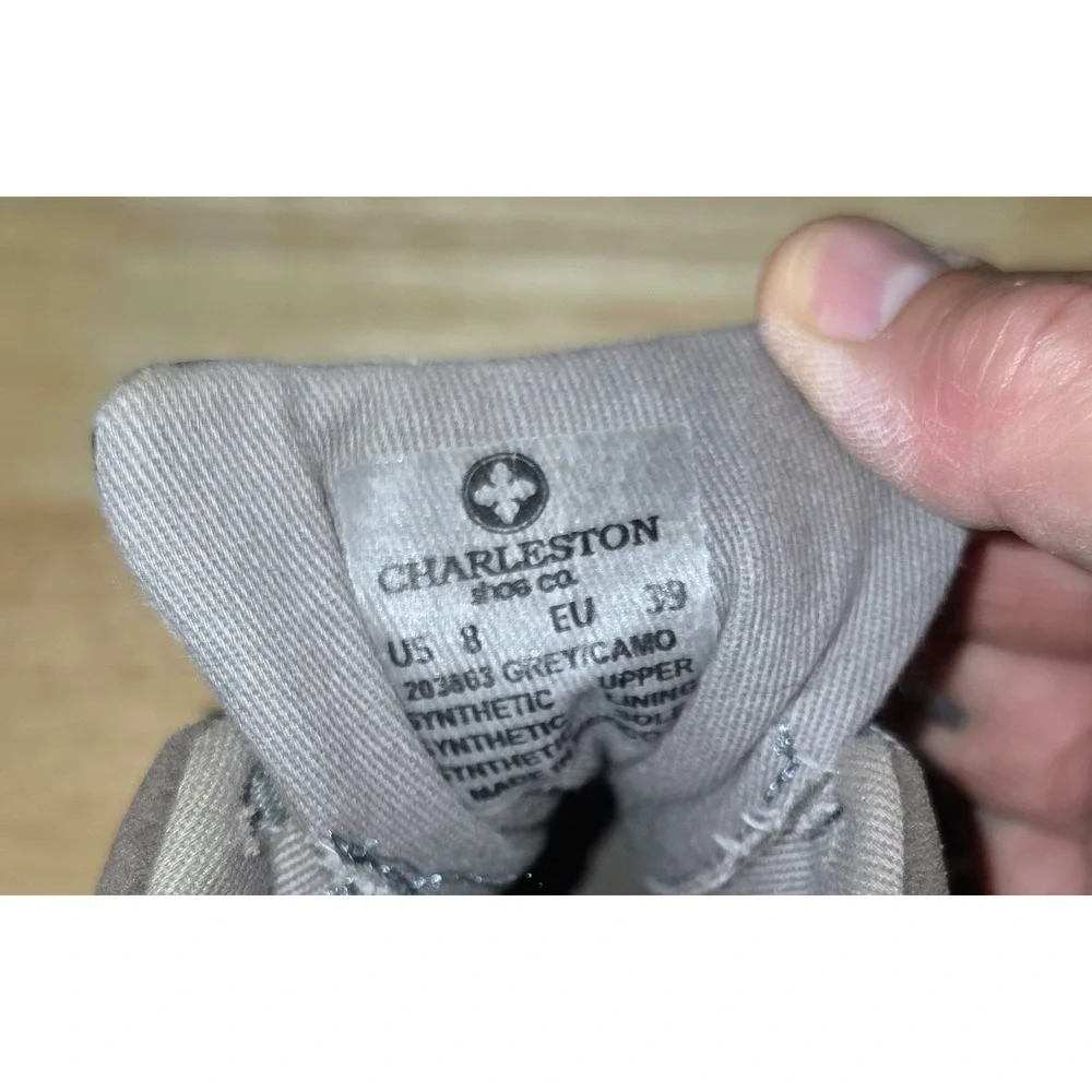 CHARLESTON SHOE COMPANY- Chewie Grey Camo Sneaker Size 8
